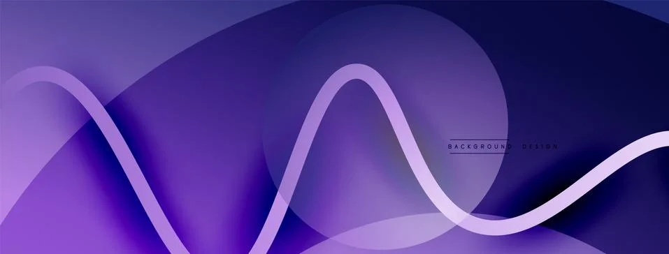 Abstract gradient background with wave line with shadow effect. Geometric Illustrazione stock