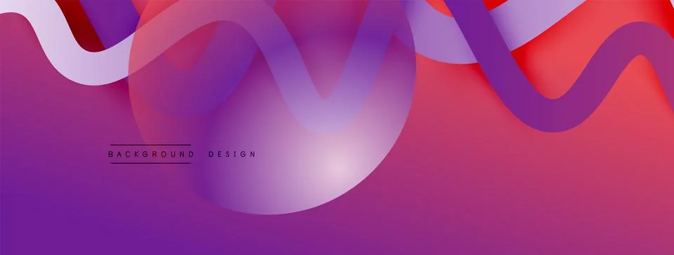 Abstract gradient background with wave line with shadow effect. Geometric Stock Illustration