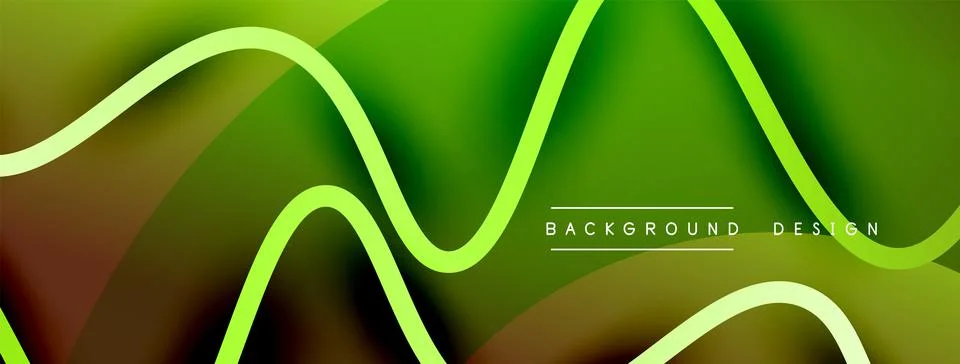 Abstract gradient background with wave line with shadow effect. Geometric Stock Illustration