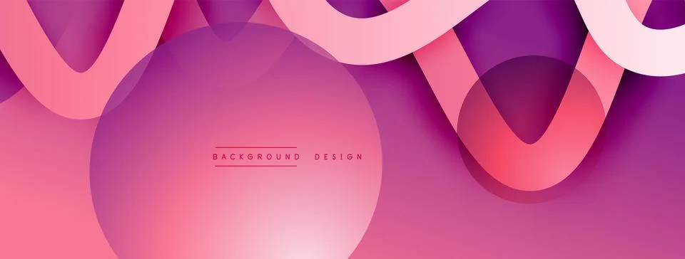 Abstract gradient background with wave line with shadow effect. Geometric Stock Illustration