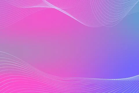 Abstract Gradient Background with Wavy Lines and Vibrant Color Blend Illust.. Stock Illustration