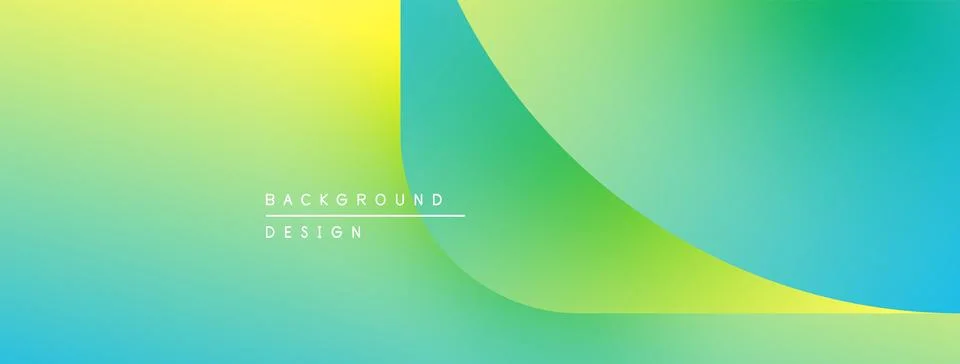 Abstract gradient background. Yellow, green, blue hues blend smoothly. Illustrazione stock