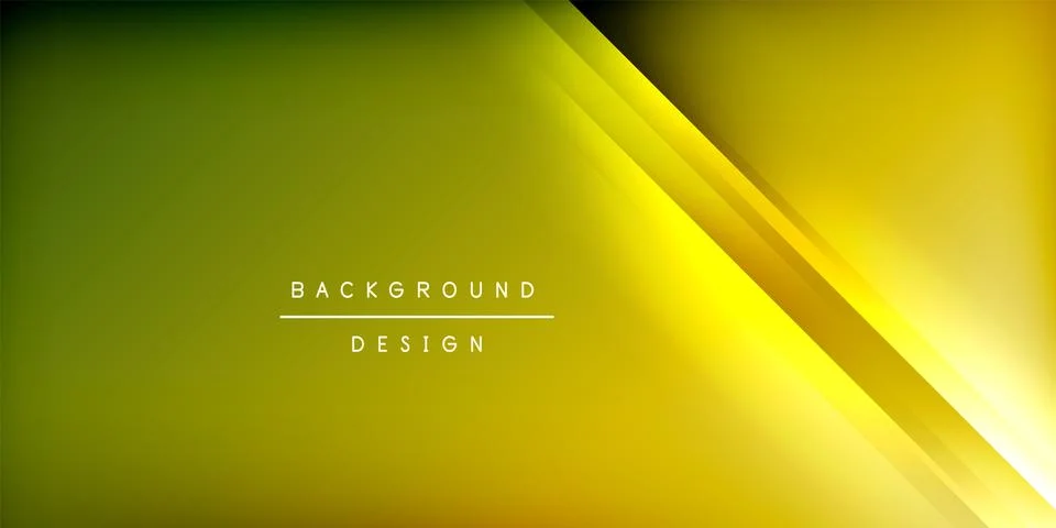 Abstract gradient background. Yellow, olive hues create dynamic diagonal lines. Stock Illustration
