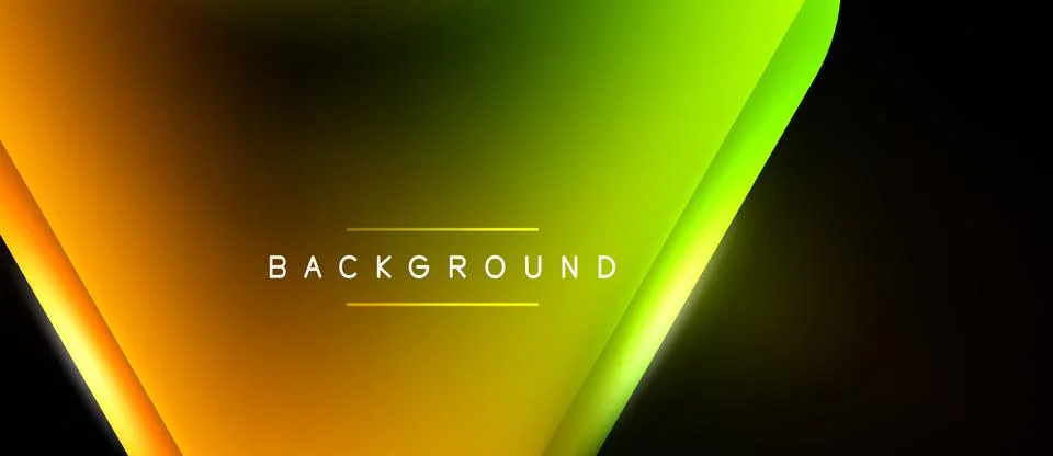 Abstract gradient background. Yellow, orange, green hues blend into black s.. 库存插图