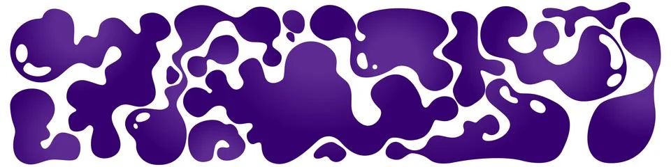 Abstract gradient banner with funky liquid shape Stock Illustration