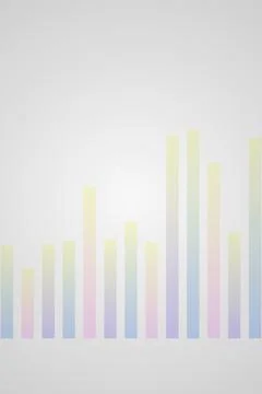 Abstract Gradient Bar Chart Background Stock Photos