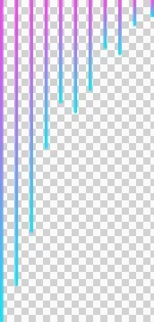 Abstract gradient bars are dripping in flat design on transparent background, 스톡 일러스트