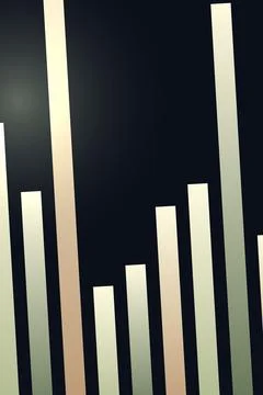 Abstract Gradient Bars Dark Background Stock Illustration