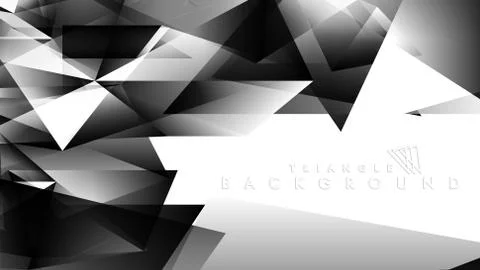 Abstract Gradient black White Geometric Background. Vector Illustration Stock Illustration