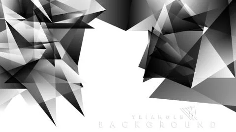 Abstract Gradient black White Geometric Background. Vector Illustration Stock Illustration