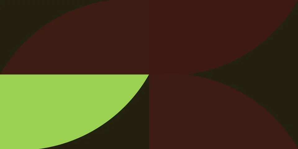 Abstract gradient blend of green and red shapes Stock Illustration