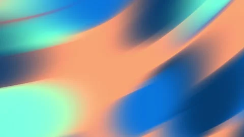 Abstract Gradient With Blue and Orange Wavy Atmospheric Design Stock Footage 300022681