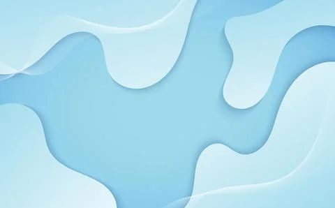 Abstract gradient blue and white template design decorative Stock Illustration