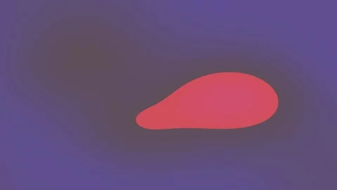 Abstract gradient blue background with central red oval shape Video stock 328915353