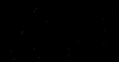 Abstract gradient blue background with stars and particles flowing like dust Stock Footage 105858565