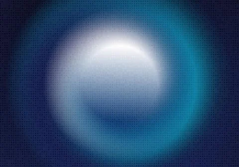 Abstract gradient blue circle halftone decoraitve template design. Stock Illustration