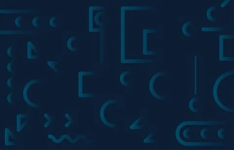 Abstract gradient blue geometric shade design of color artwork template. Stock-Illustration