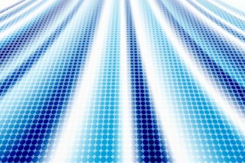 Abstract gradient blue line stripe with circle pattern halftone background. Stock Illustration