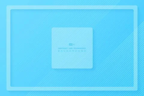 Abstract of gradient blue minimal design decoration background. Stock Illustration