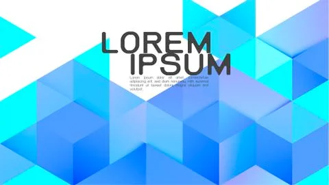 Abstract gradient blue mixed geometric template and modern overlapping. Stock Illustration