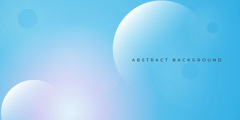 Abstract gradient blue modern background with circle elements. Digital tech.. Stock Illustration