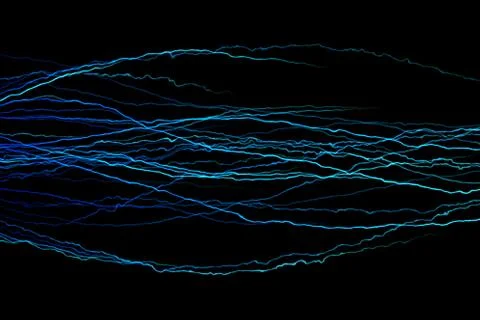 Abstract gradient blue ray light background flowing like energy from the cent Stock Illustration