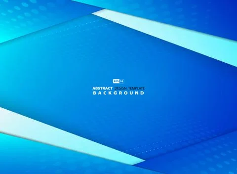 Abstract gradient blue sky overlap design with halftone decoration background Stock-Illustration