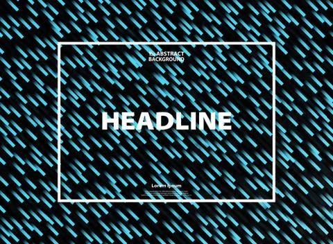 Abstract gradient blue stripe line pattern of technology background. Illustrazione stock