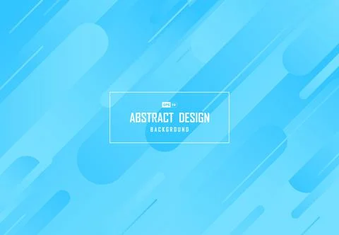 Abstract gradient blue stripe line pattern artwork of fluid design element. Stock Illustration