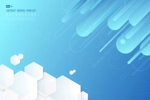 Abstract gradient blue tech background geometric. illustration vector eps10 Stock-Illustration