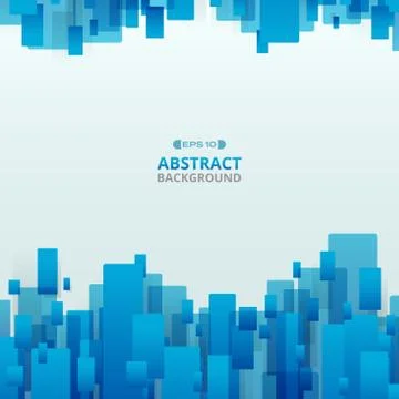 Abstract of gradient blue trendy technology geometric background. Stock Illustration