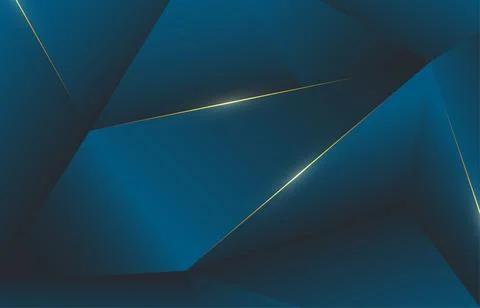 Abstract gradient blue triangles template of vip premium template. Stock Illustration