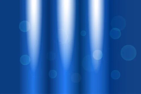 Abstract gradient blue vector background with directional three light, waves  Ilustración de archivo