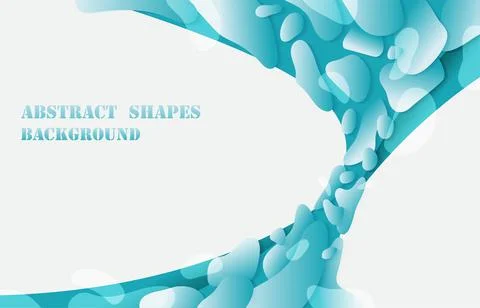 Abstract gradient blue wavy style of sky template color organics template. Ilustração Stock