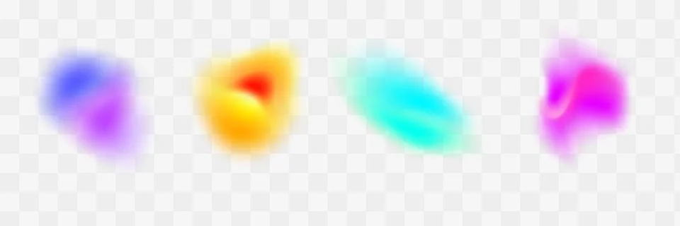 Abstract gradient blur colors, smoothly blue and green. The liquid and fluid Stock Illustration