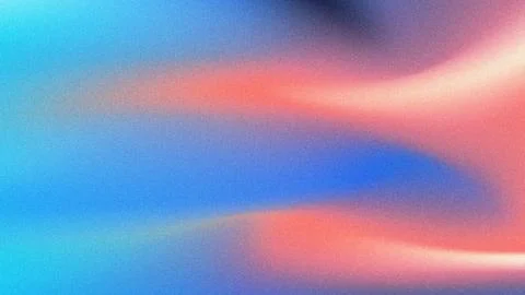 Abstract Gradient Blur Grain Texture Cyan Blue Pink Purple Background Stock Illustration