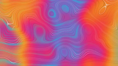 Abstract gradient blurry trendy liquid wavy background Stock Footage 156272448