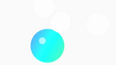 Abstract gradient circle falling down, modern minimalist motion background,.. Stock Footage 342365566