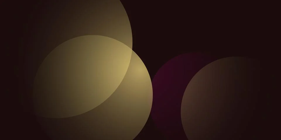 Abstract gradient circles on dark background 스톡 일러스트