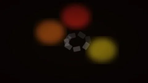 Abstract gradient circles overlapping on black background Stock Footage 336837149