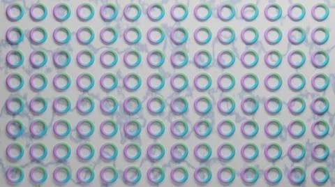 Abstract gradient circular element 3D render illustration Stock Illustration