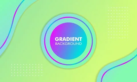 Abstract Gradient Color Background Fresh Stock Illustration