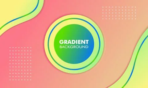 Abstract Gradient Color Background Fresh Stock Illustration