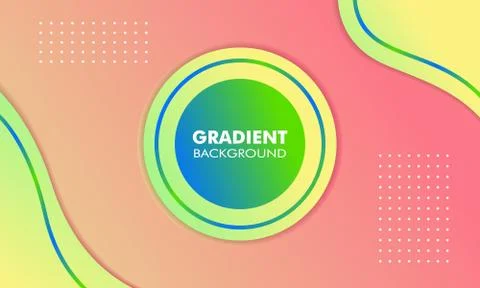 Abstract Gradient Color Background Fresh Illustrazione stock