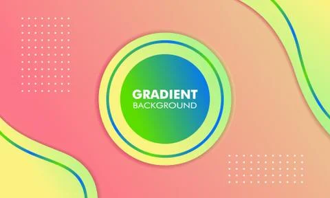Abstract Gradient Color Background Fresh Stock-Illustration