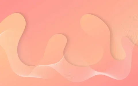 Abstract gradient color design of free wavy template decoration. Stock Illustration