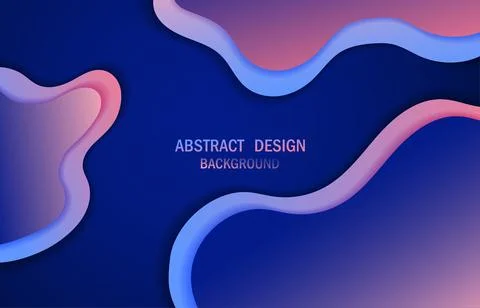 Abstract gradient color design of wavy pattern stripe line template. Stock Illustration
