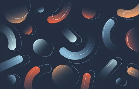 Abstract gradient color geometric design of pattern style background. Stock Illustration
