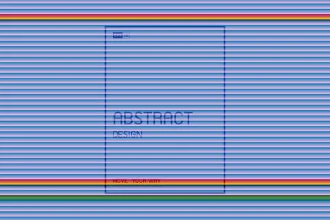 Abstract gradient color line pattern of cover tech design artwork background. Illustrazione stock