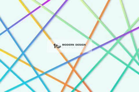 Abstract gradient color line of tech line pattern design artwork background. Illustrazione stock